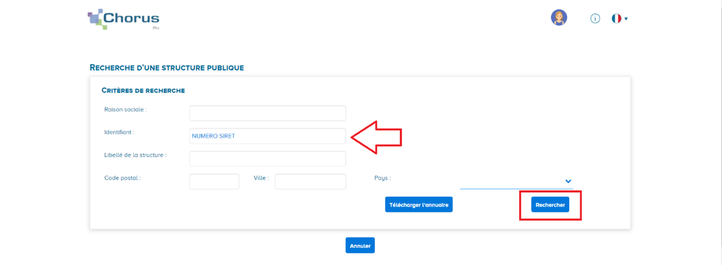 [CHORUS PRO] Recherche du code service sur CHORUS PRO Aide Ediflex